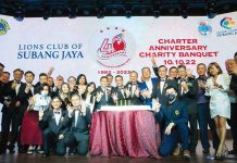 Roaring Gala Dinner at Lions Club Subang Jaya 40th Anniversary