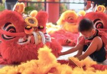 A Dozen Lions Come to Live at Guan Di Temple Just in Time for CNY