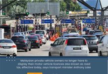 DIGITAL DISPLAY OPTION FOR ROAD TAX, LICENCE FROM TODAY – LOKE