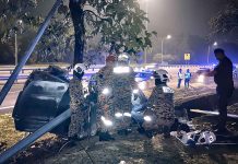 Car Crashes While Trying to Escape Police Pursuit