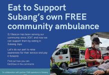 EAT TO SUPPORT SUBANG JAYA’S COMMUNITY AMBULANCE