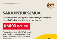 PM ANWAR ANNOUNCES ONE-OFF RM100 CASH AID FOR ALL ADULT MALAYSIANS VIA MYKAD