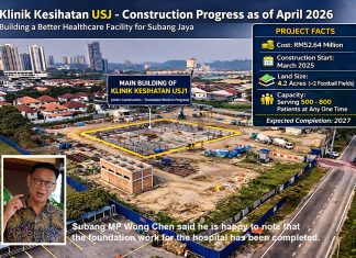 USJ1 Klinik Kesihatan Finally Taking Shape – Foundation Almost Done, Says MP Wong Chen!